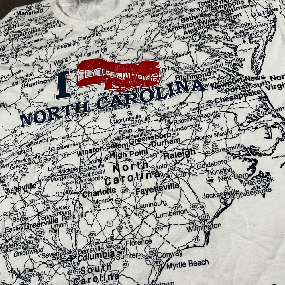 State of Mine Mens T Shirt North Carolina Map Graphic Tee XXL - Picture 6 of 7